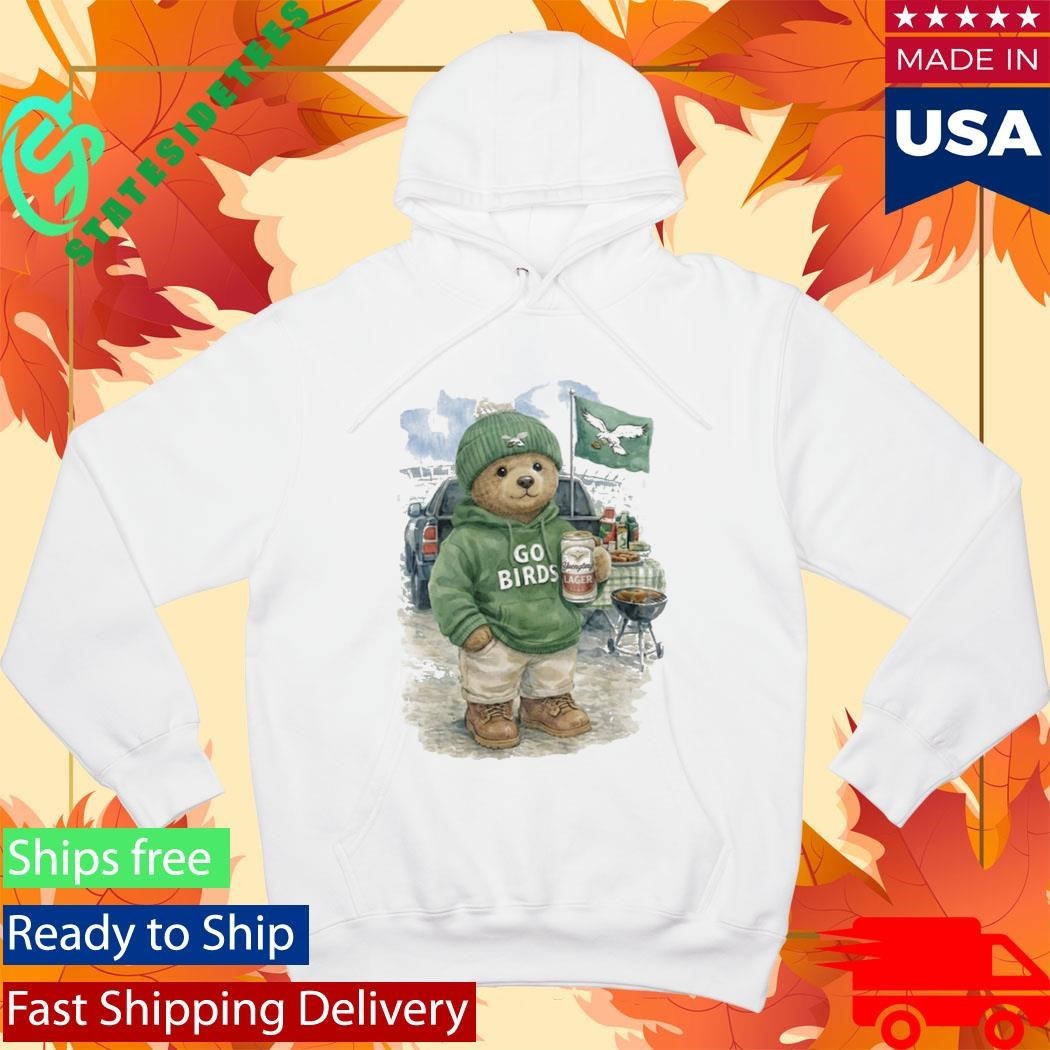 Tailgating Bear Go Birds Eagle Shirt