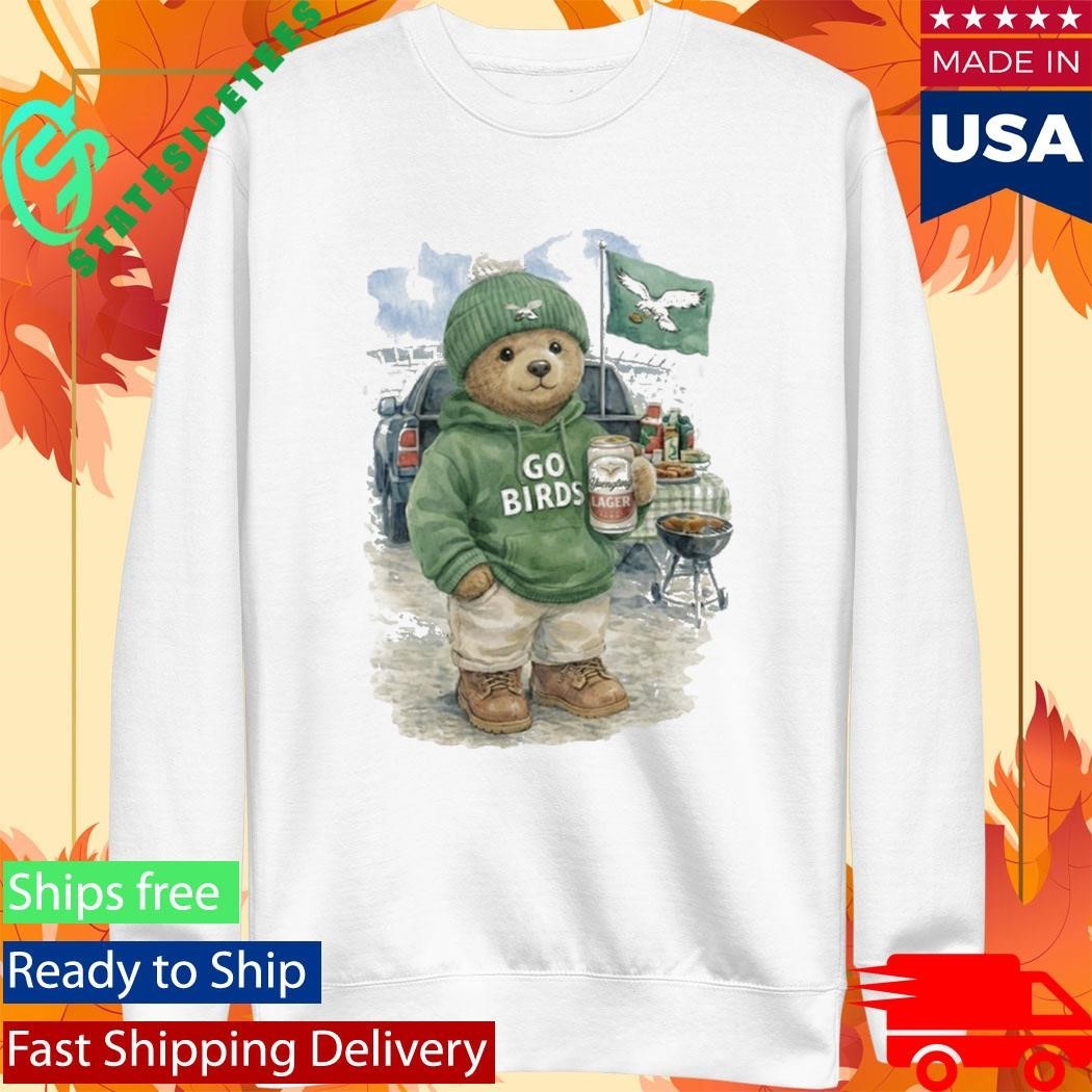 Tailgating Bear Go Birds Eagle Shirt