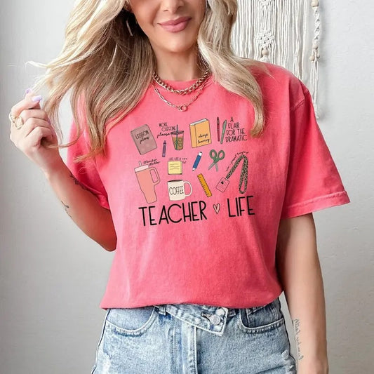 Teacher Life Shirt, Cute School Supplies Shirt, Back To School, Team Teacher Shirt, Funny Teacher Gift, Teacher Appreciation