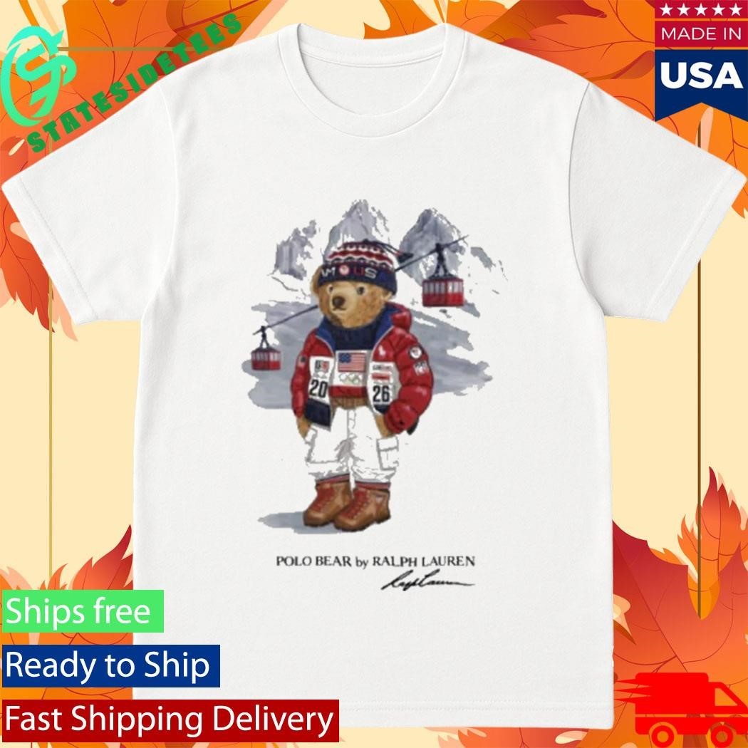 Team USA Polo Ralph Lauren 2026 Winter Olympics Bear Shirt