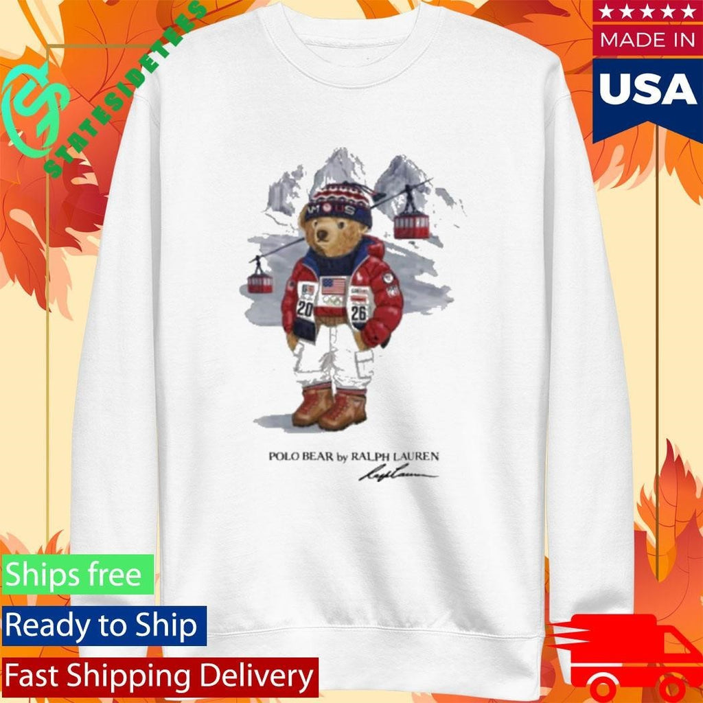 Team USA Polo Ralph Lauren 2026 Winter Olympics Bear Shirt
