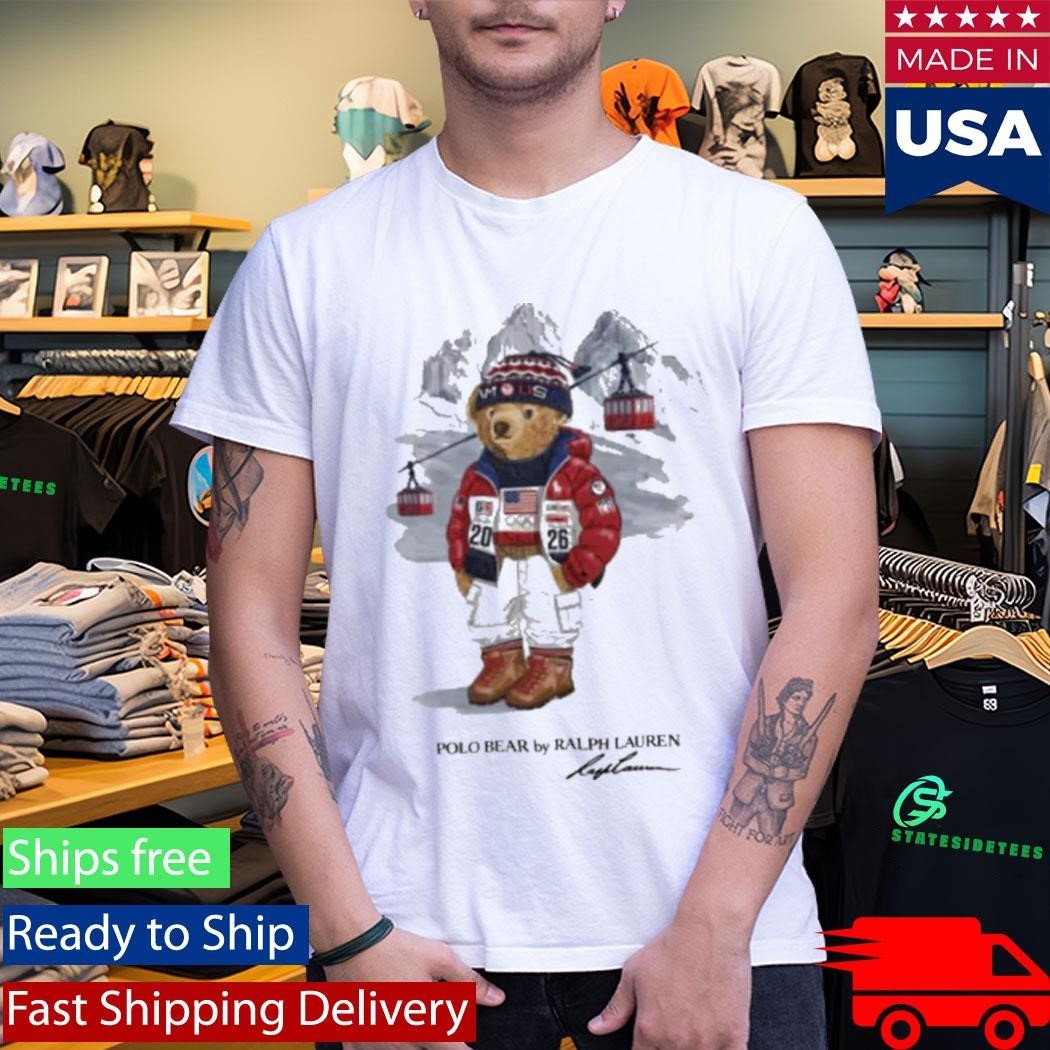 Team USA Polo Ralph Lauren 2026 Winter Olympics Bear Shirt