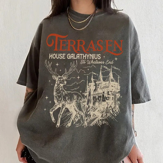 Terrasen Home of Stag Shirt, Terrasen Shirt, Throne of Glass Shirt, Acotar Shirt, SJM Merch, Bookish Shirt, Book Lover Gift, TOG Sweatshirt Hoodie