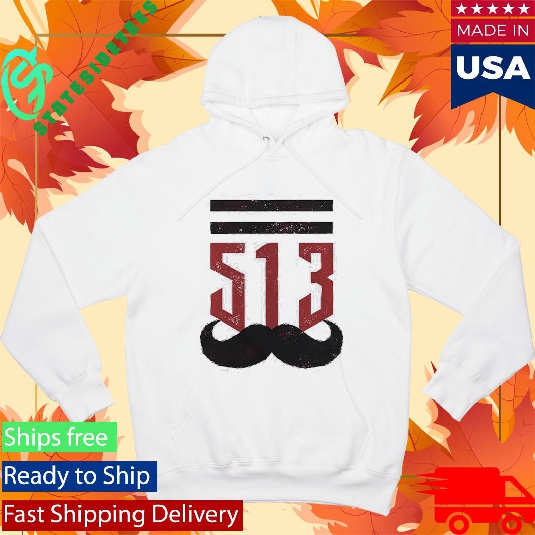 The 513 Stache Cincinnati Baseball Shirt