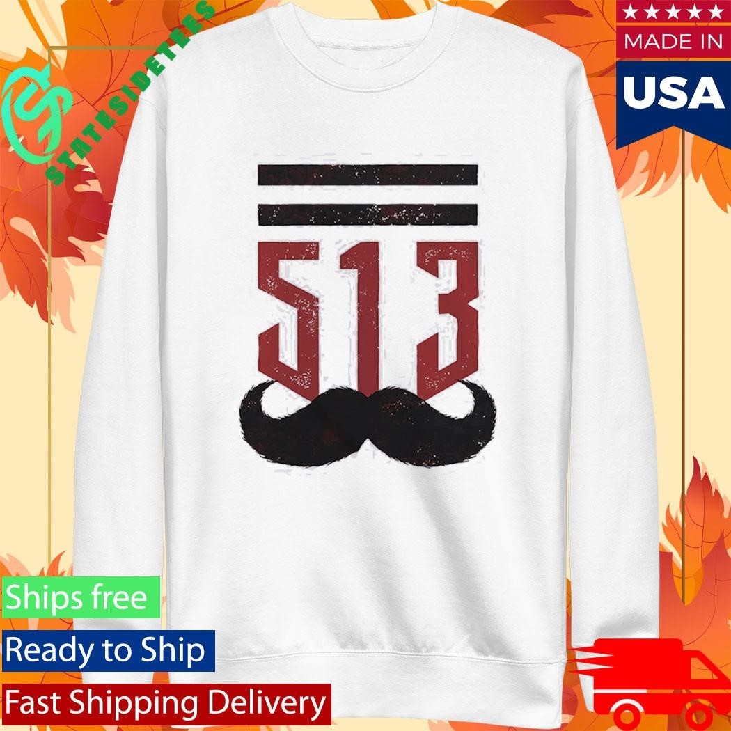 The 513 Stache Cincinnati Baseball Shirt
