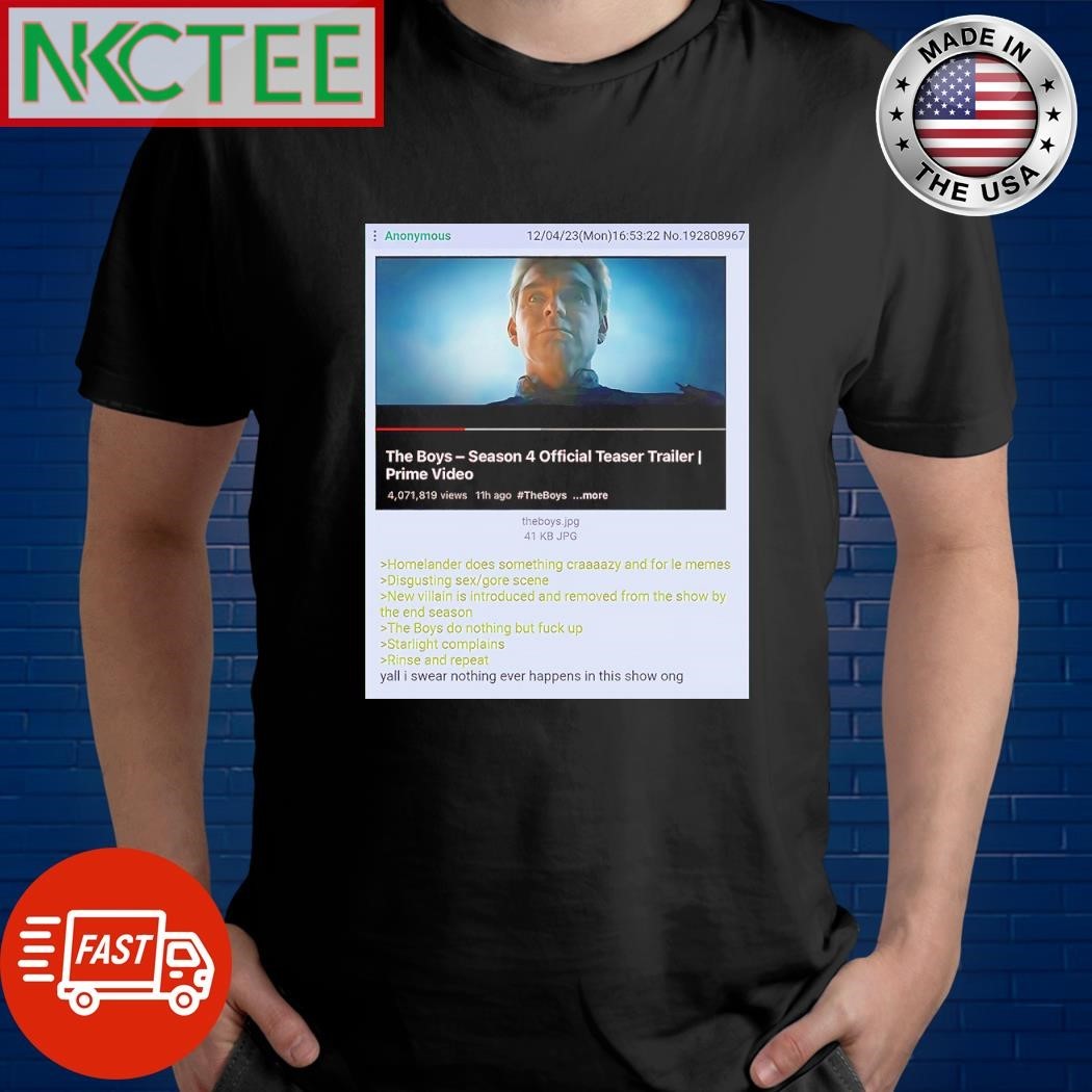 The Boys Season 4 leak shirt