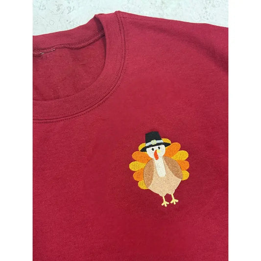 Tom The Turkey Embroidered Sweatshirt