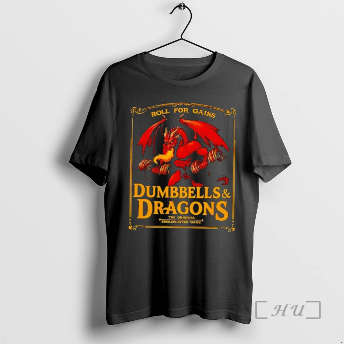 Trending Dungeons And Dragons Roll For Gains Gym T-Shirts, Hoodie, Sweatshirt | VibeTeeNation.com