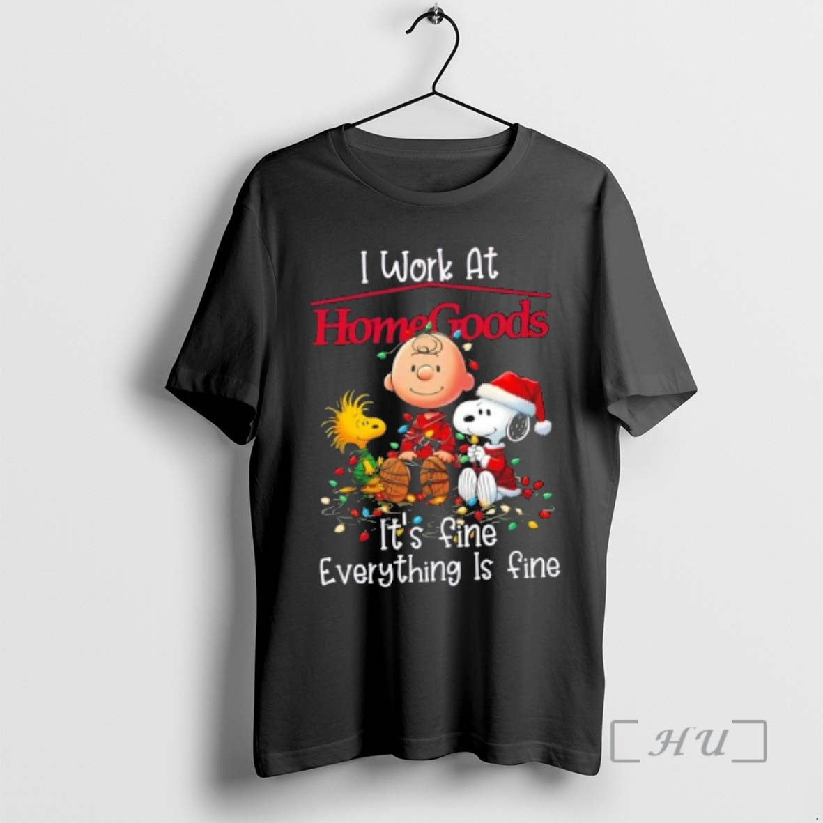 Trending Peanuts Snoopy X Charlie Brown I Work At Homegoods Its Fine Everything Is Fine T-Shirts, Hoodie, Sweatshirt