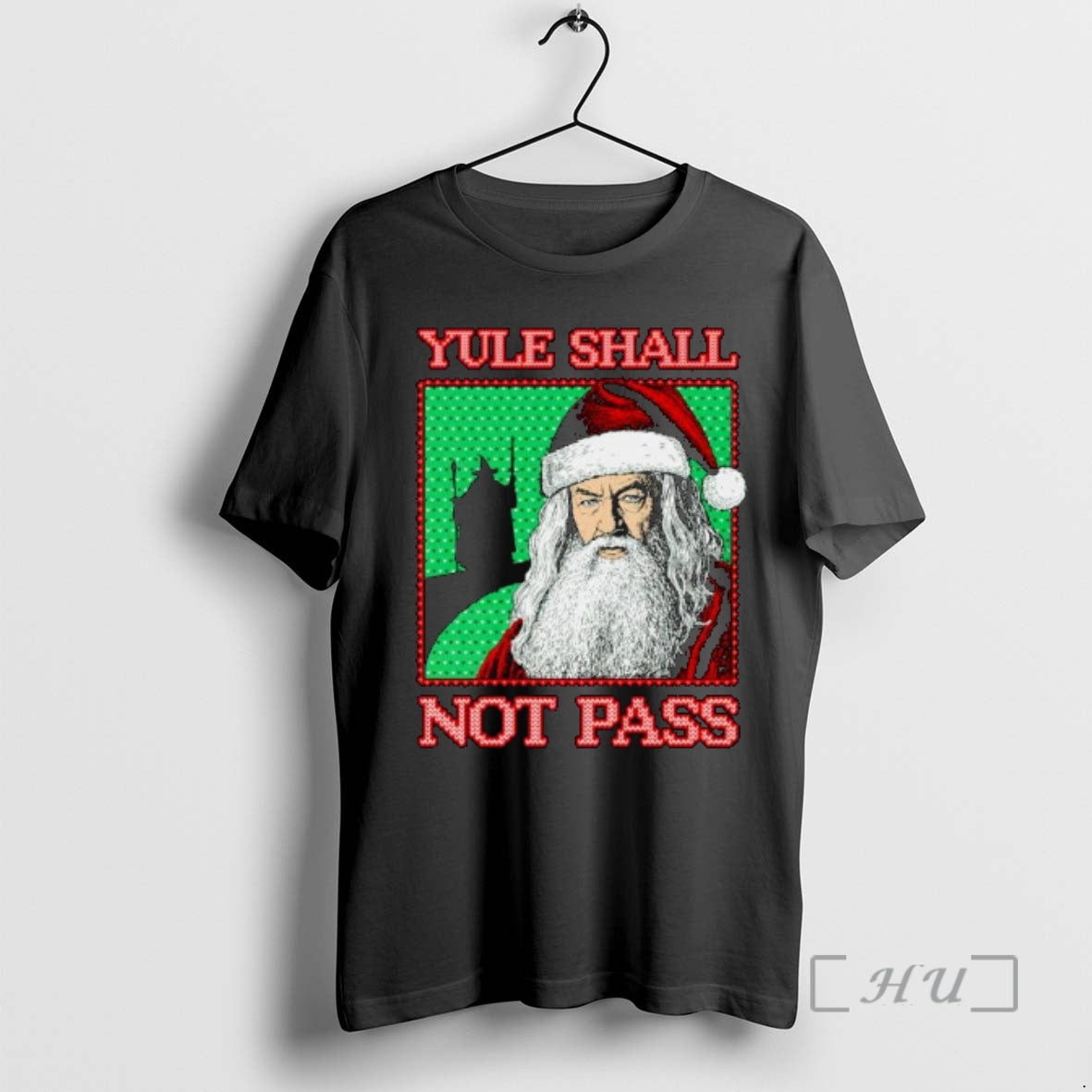 Trending Santa Claus Yule Shall Not Pass Ugly Christmas Ornaments T-Shirts, Hoodie, Sweatshirt | VibeTeeNation.com