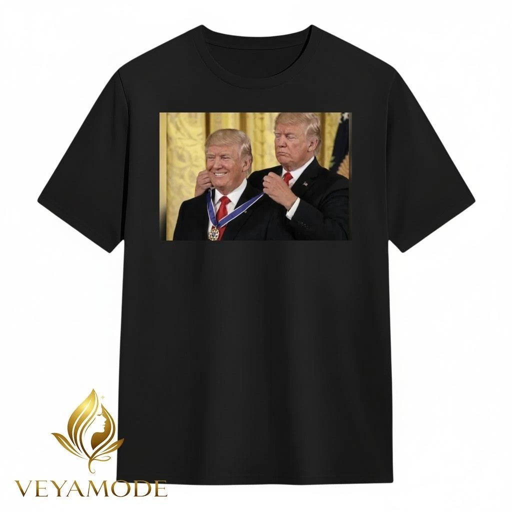 Trump awarded himself the medal tee