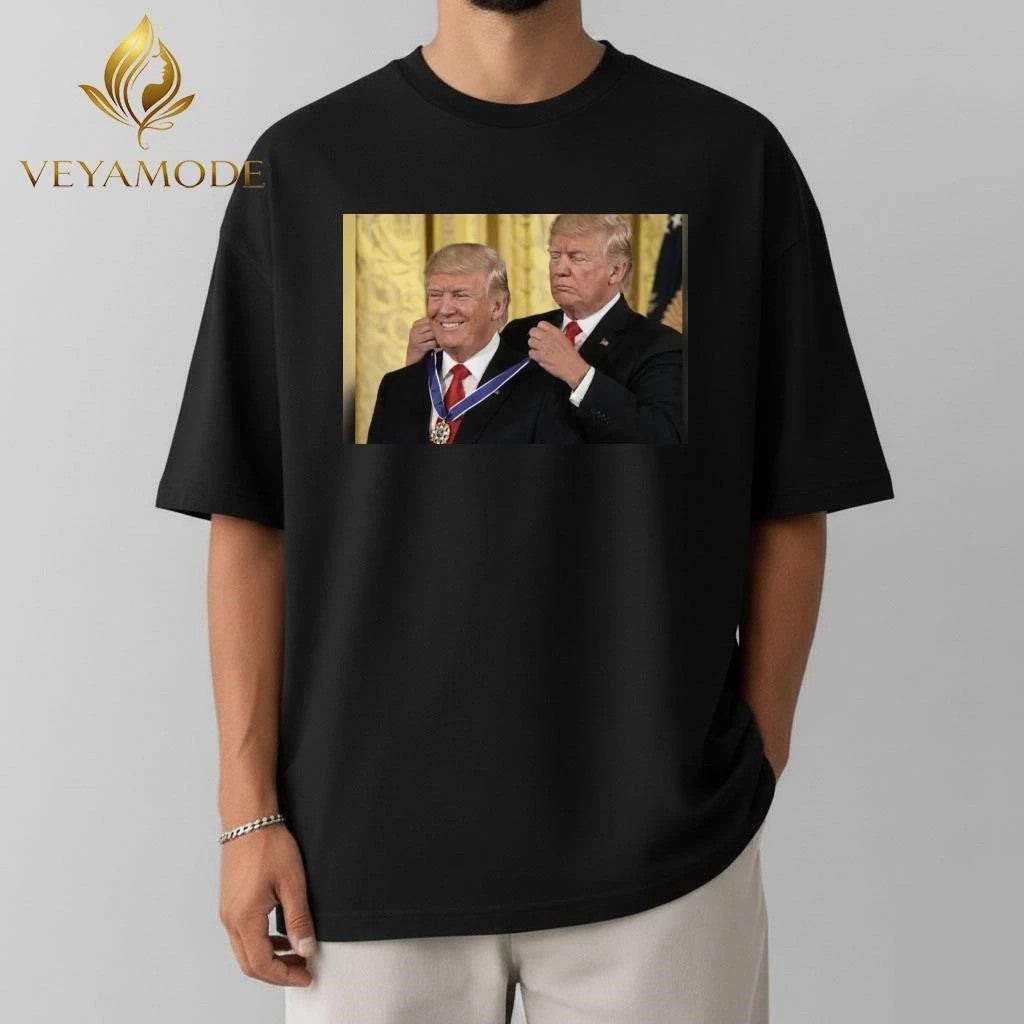 Trump awarded himself the medal tee