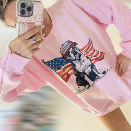 Trump bull dog Sweatshirt