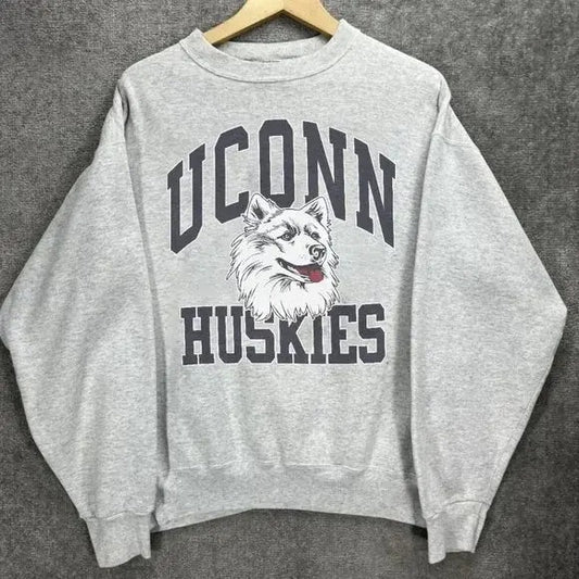 UConn Huskies Sweatshirt, University of Connecticut UConn Huskies Sweatshirt Classic Cotton