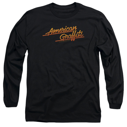 American Graffiti Neon Logo - Men's Long Sleeve T-Shirt