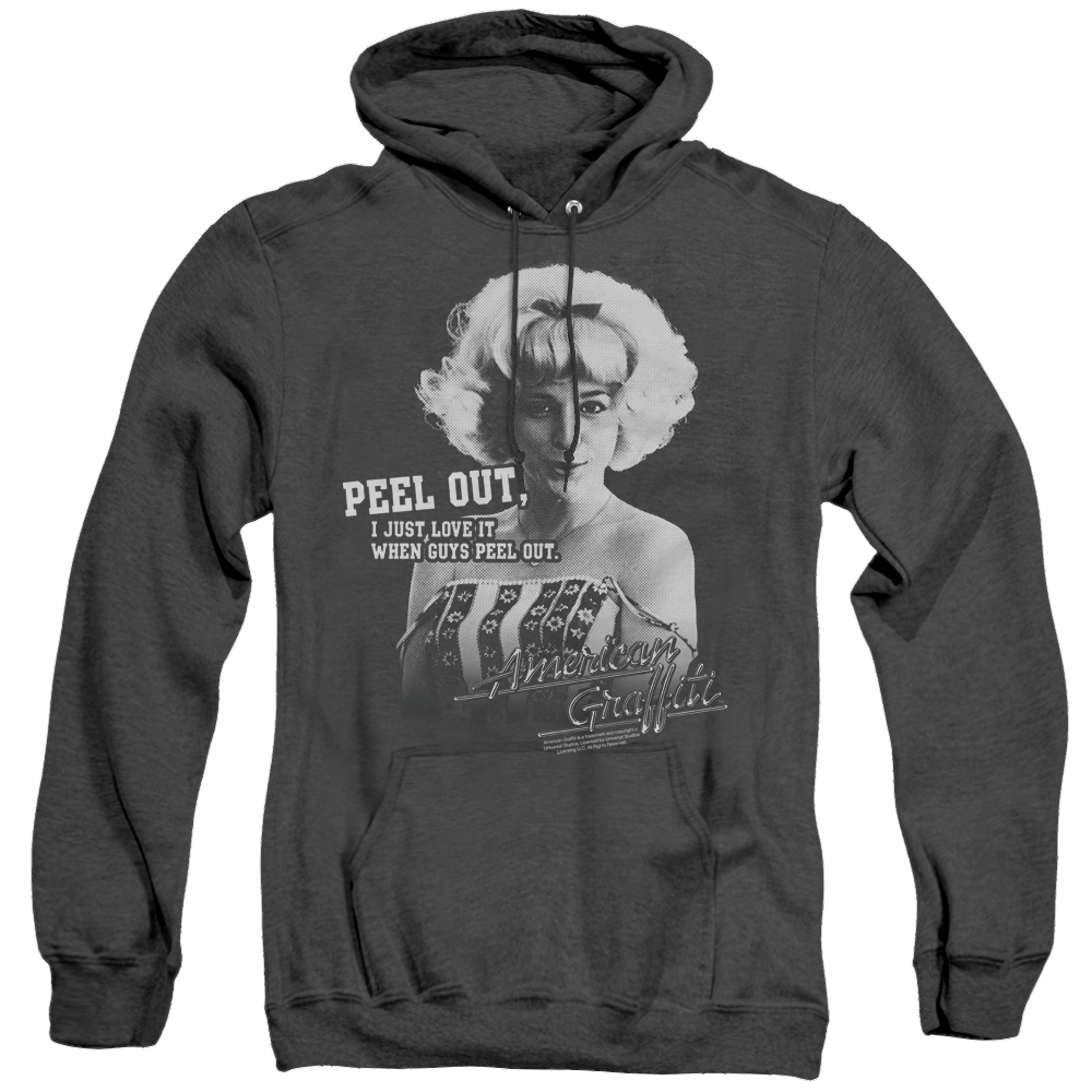 American Graffiti Peel Out - Heather Pullover Hoodie