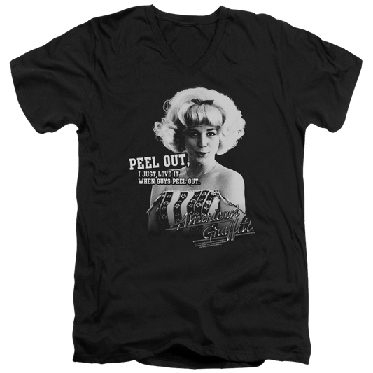 American Graffiti Peel Out - Men's V-Neck T-Shirt