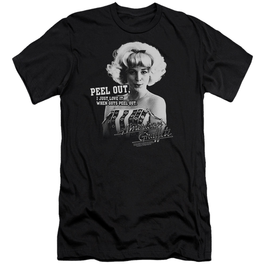 American Graffiti Peel Out - Men's Premium Slim Fit T-Shirt