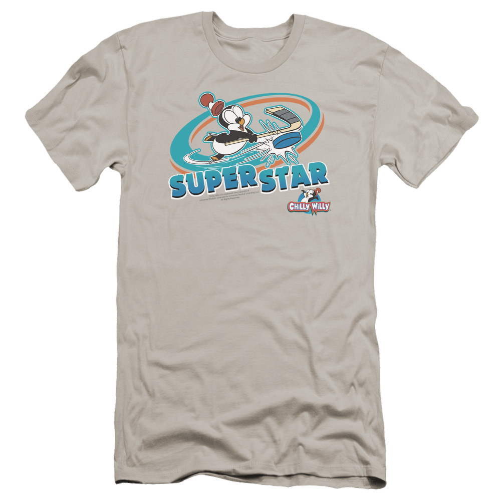Chilly Willy Slap Shot - Men's Premium Slim Fit T-Shirt