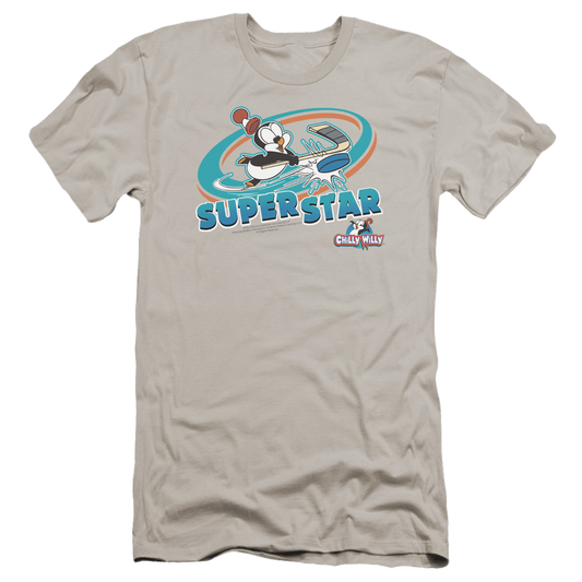 Chilly Willy Slap Shot - Men's Premium Slim Fit T-Shirt