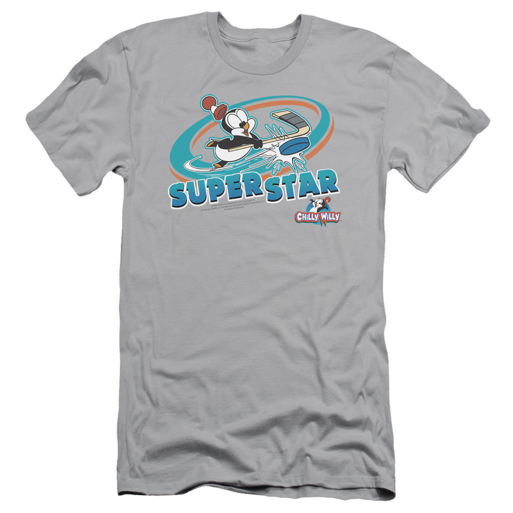 Chilly Willy Slap Shot - Men's Slim Fit T-Shirt