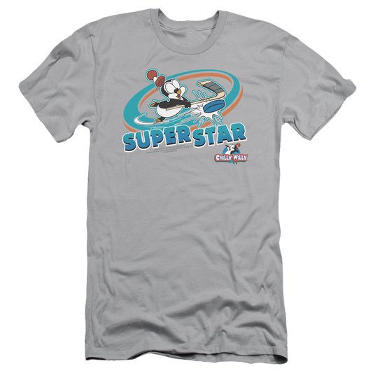 Chilly Willy Slap Shot - Men's Slim Fit T-Shirt