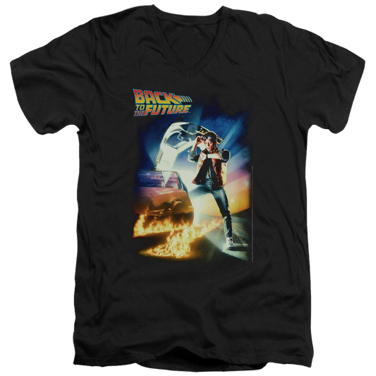 Back To The Future Poster - Men's V-Neck T-Shirt