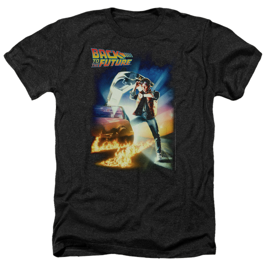 Back To The Future Poster - Men's Heather T-Shirt