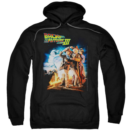 Back To The Future Iii Poster Mens Hoodie Black