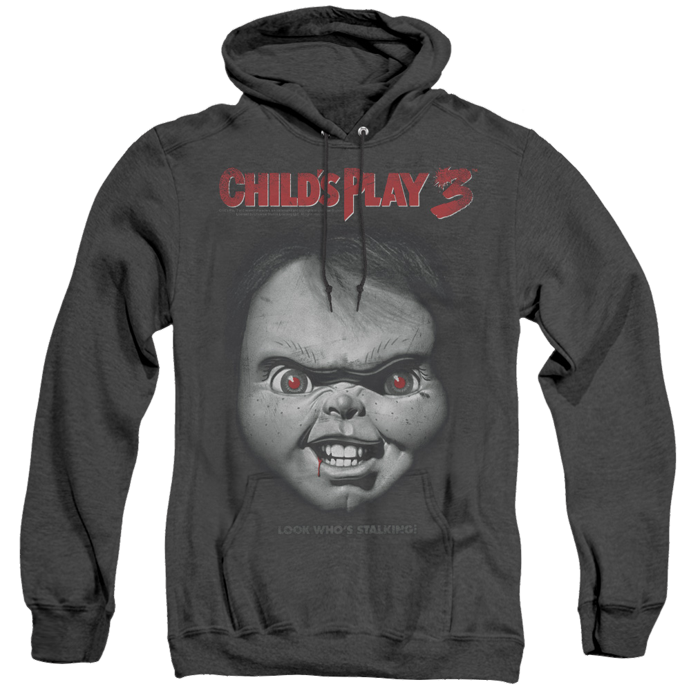 Child's Play Face Poster - Heather Pullover Hoodie