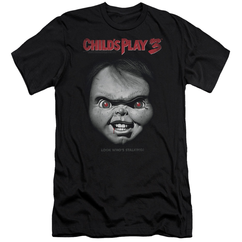 Child's Play Face Poster - Men's Premium Slim Fit T-Shirt
