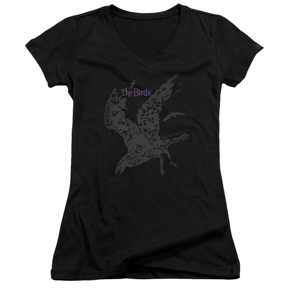 Birds, The Poster - Juniors V-Neck T-Shirt