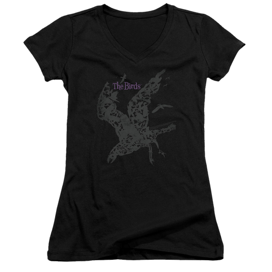 Birds, The Poster - Juniors V-Neck T-Shirt