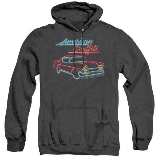 American Graffiti Neon - Heather Pullover Hoodie