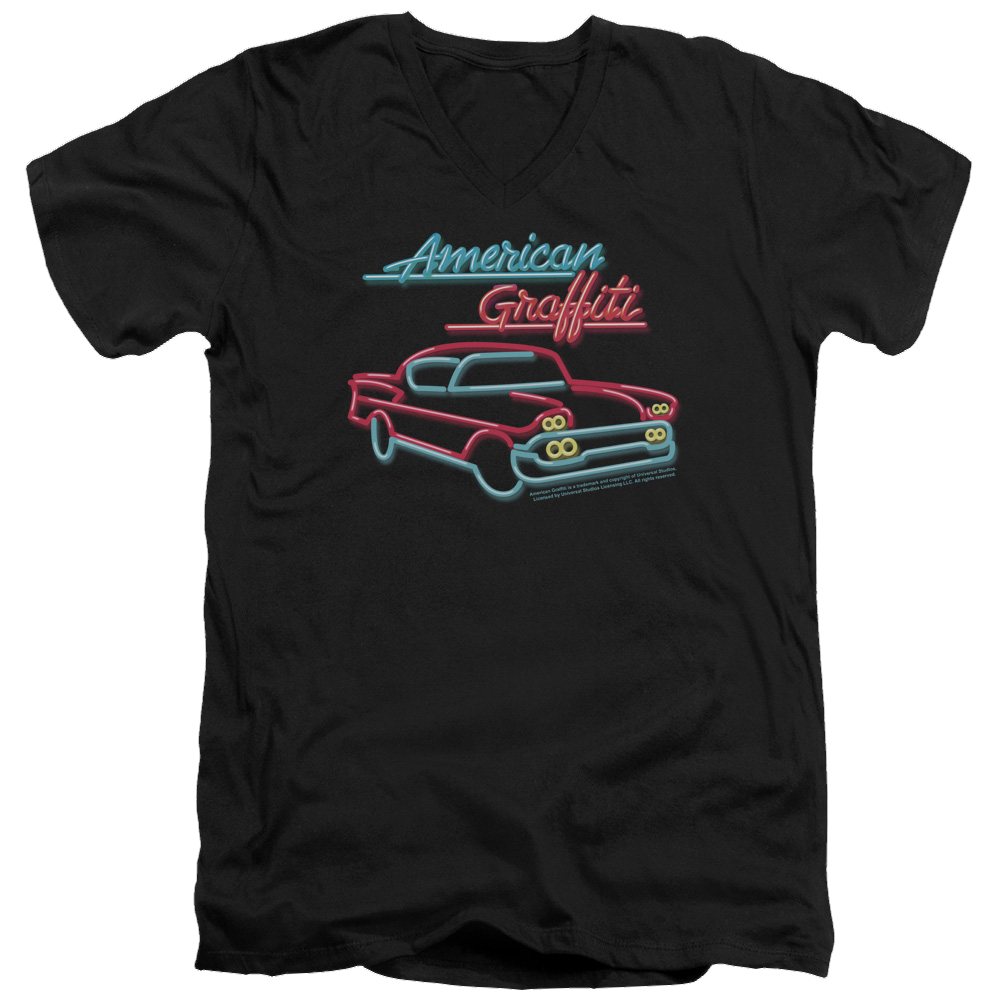 American Graffiti Neon - Men's V-Neck T-Shirt