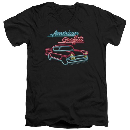 American Graffiti Neon - Men's V-Neck T-Shirt