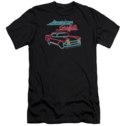 American Graffiti Neon - Men's Premium Slim Fit T-Shirt