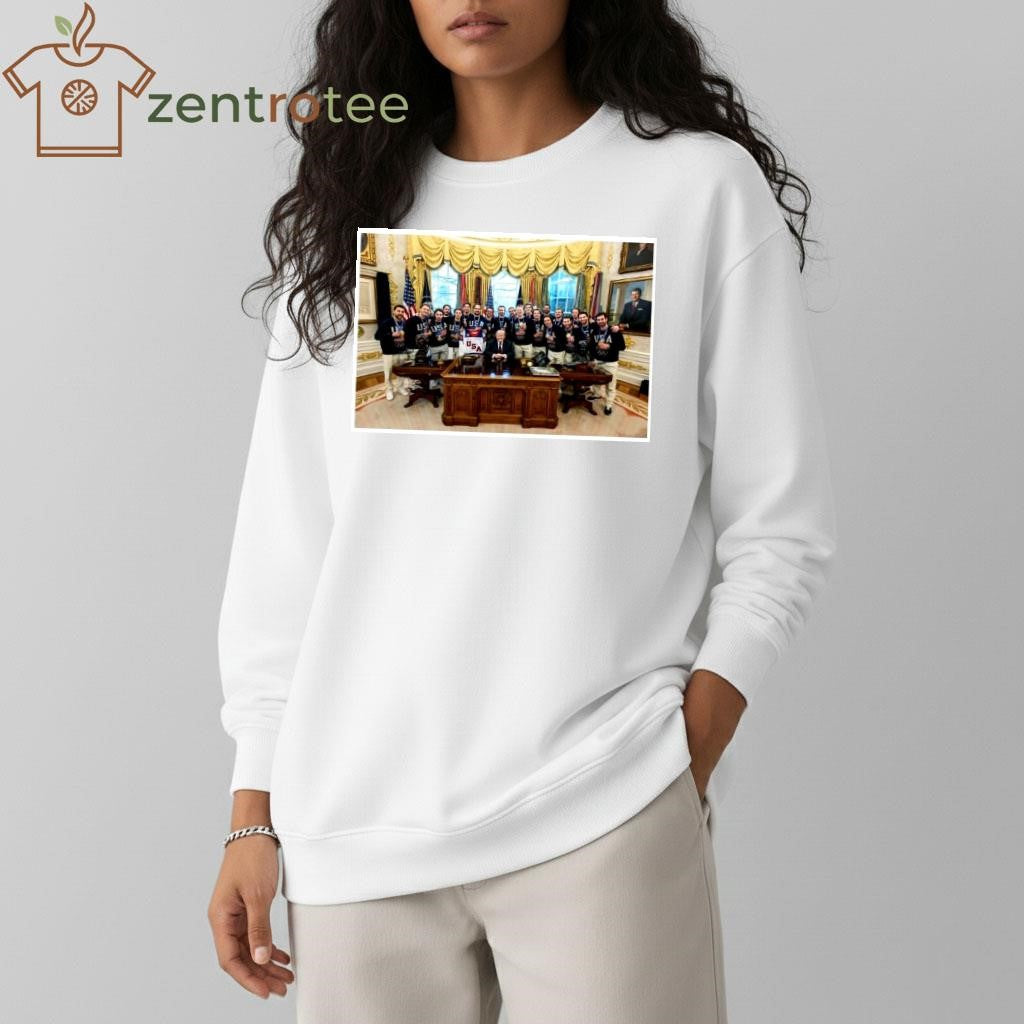 US Men’s Hockey Team Visits President Trump at White House photo tee