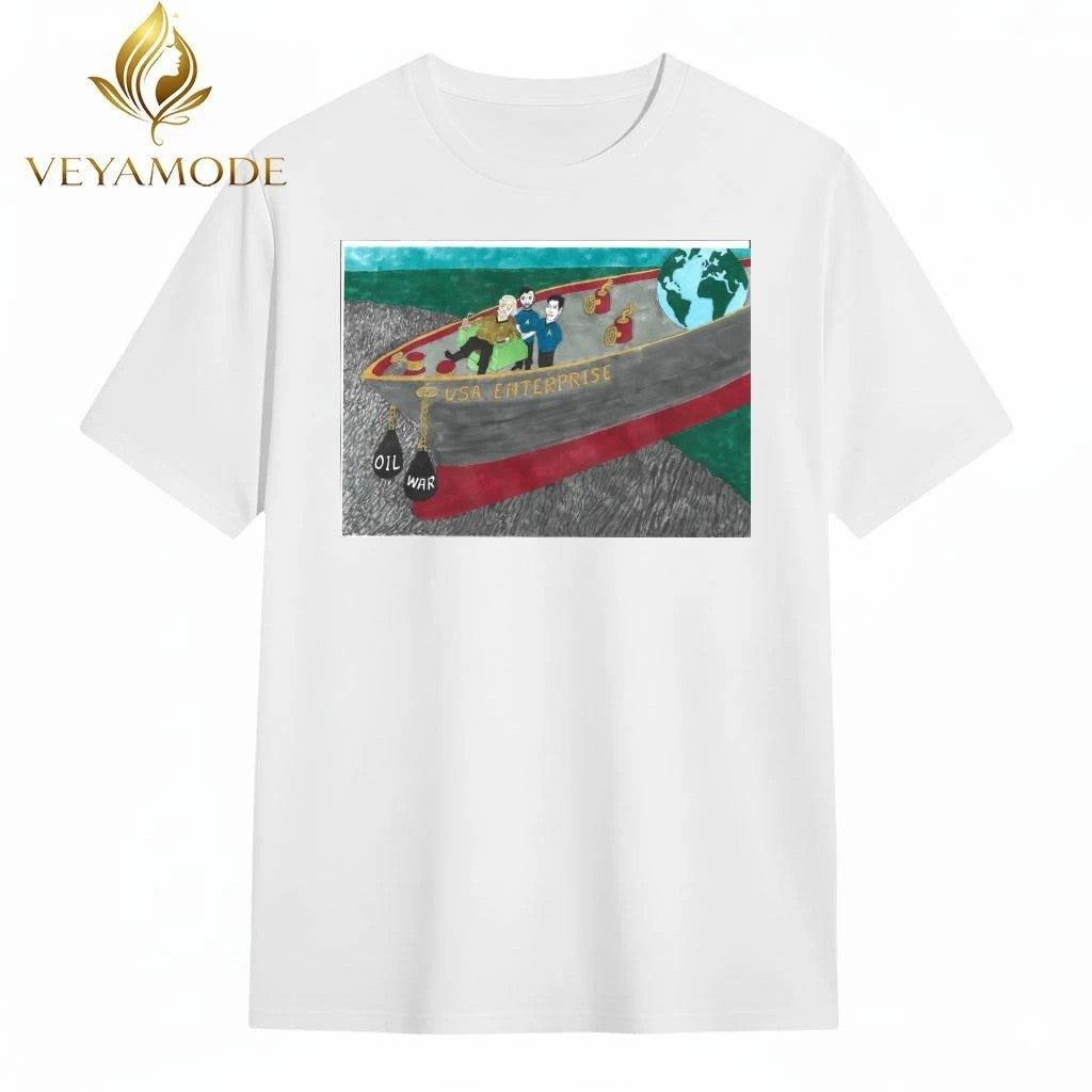USA enterprise ship oil war Trump tee
