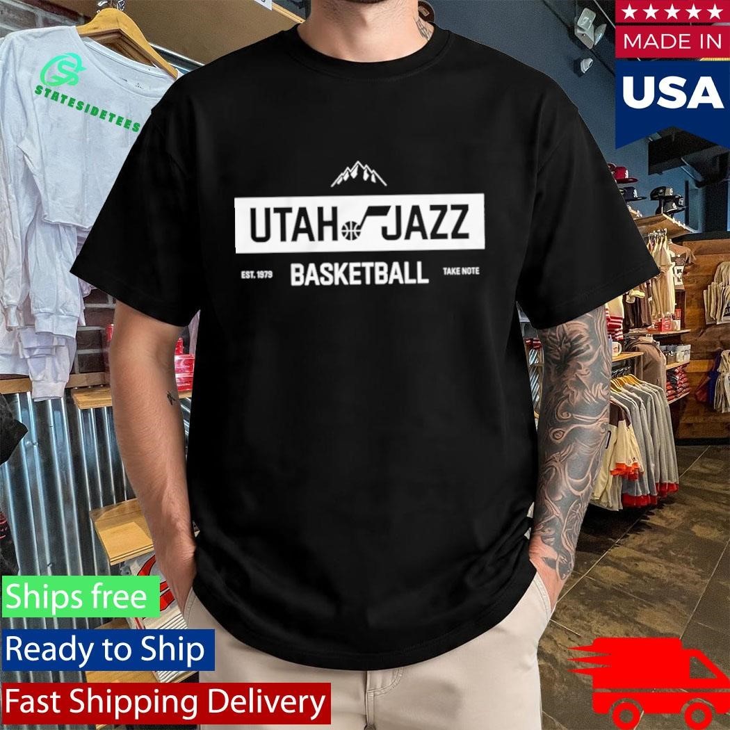 Utah Jazz Basketball Take Note Est 1979 Shirt