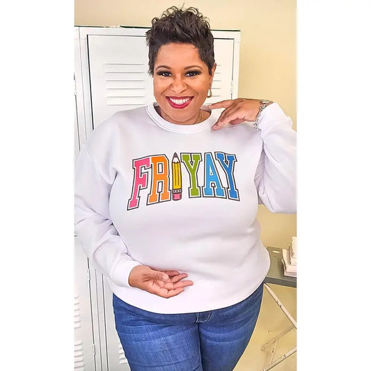 Varsity Fri-Yay Graphic Sweatshirt