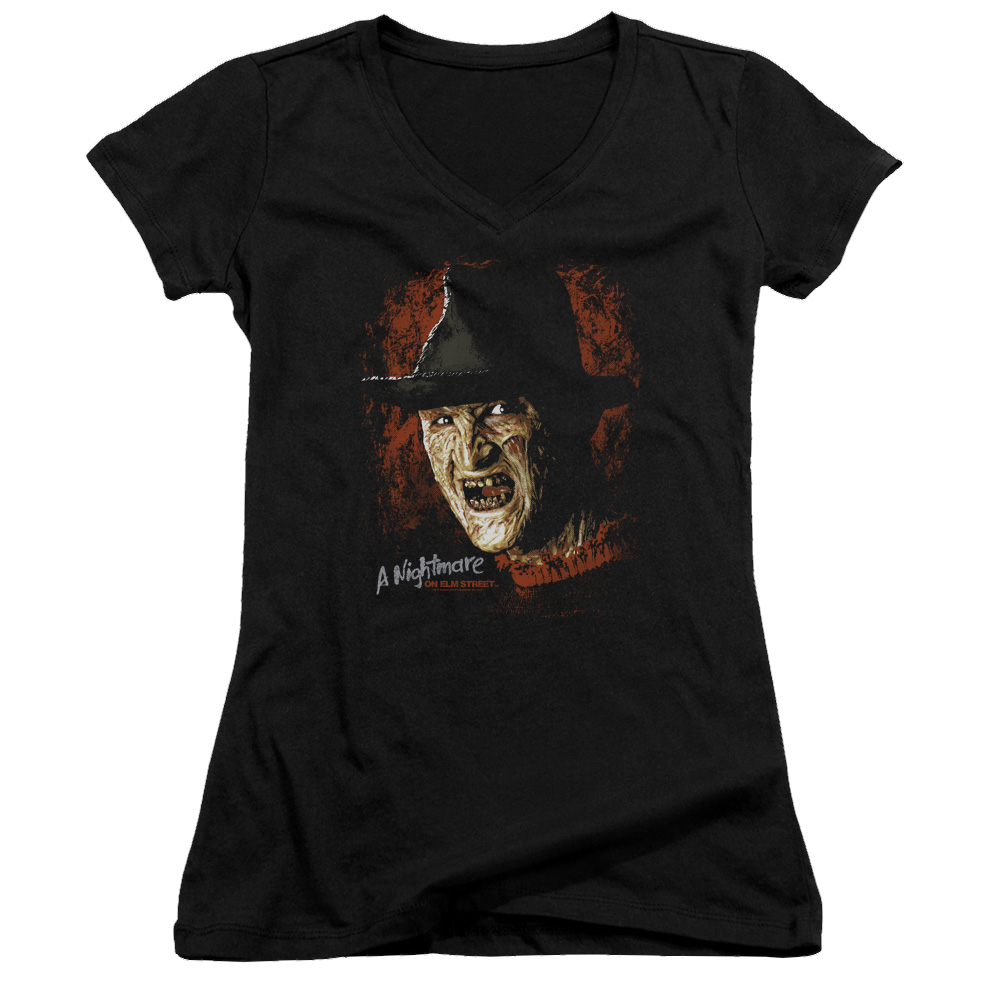 A Nightmare on Elm Street Worst Nightmare - Juniors V-Neck T-Shirt