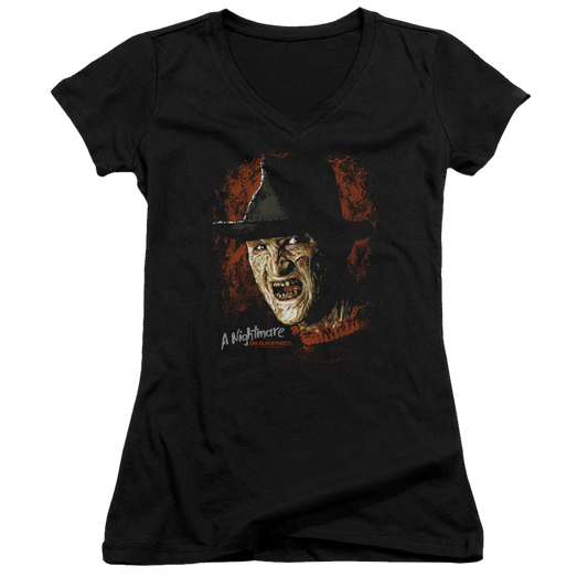 A Nightmare on Elm Street Worst Nightmare - Juniors V-Neck T-Shirt