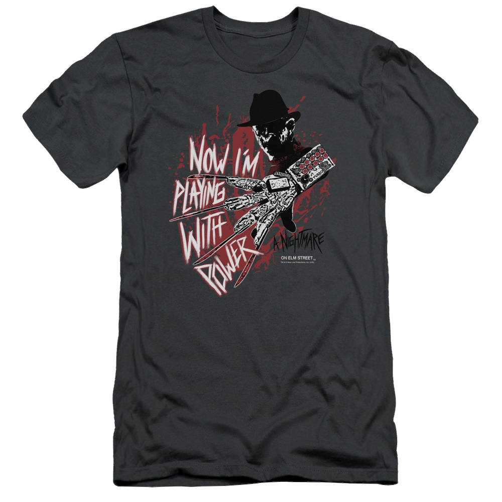 A Nightmare on Elm Street Playing With Power - Men's Slim Fit T-Shirt