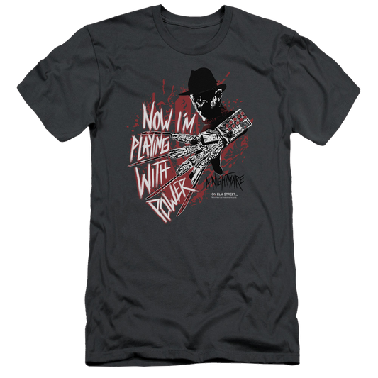 A Nightmare on Elm Street Playing With Power - Men's Slim Fit T-Shirt
