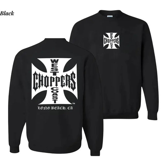 West Coast Choppers Sweatshirt, Motorbike Shirt, Motorcycle Shirt, Graphic Tee, Cotton Fabic Soft Top Menswear