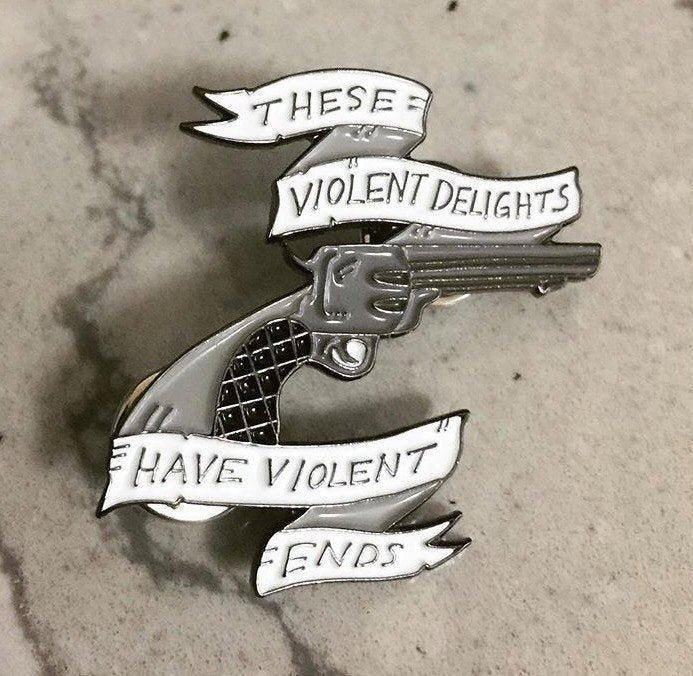 Westworld Inspired Gun and banner, soft enamel pin T-Shirts, Hoodie, Sweatshirt | VibeTeeNation.com