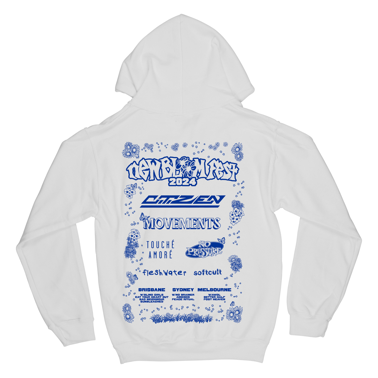 "Lineup (White Marle)" Hoodie