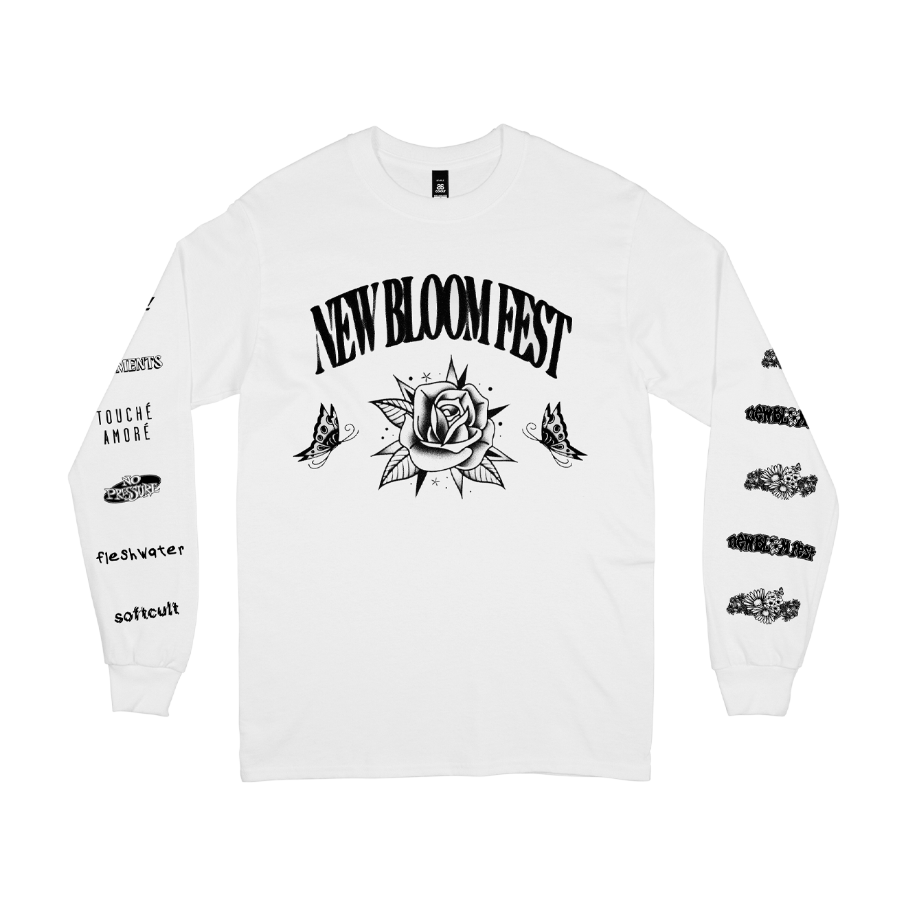 "Rose (White)" L/S T-Shirt