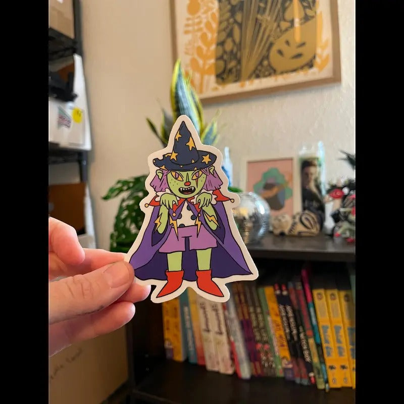 Wizard Goblin Gal 3x2 in sticker T-Shirts, Hoodie, Sweatshirt | VibeTeeNation.com